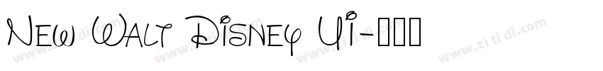 New Walt Disney UI字体转换